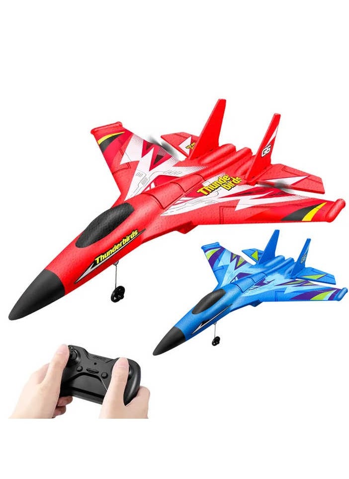 Electric 6-Axis Gyroscope G6 Anti-Fall Dual Motor Hand Throw EPP Airplane Stunt Fighter Jet Glider Rc Plane Flying Toys For Kids