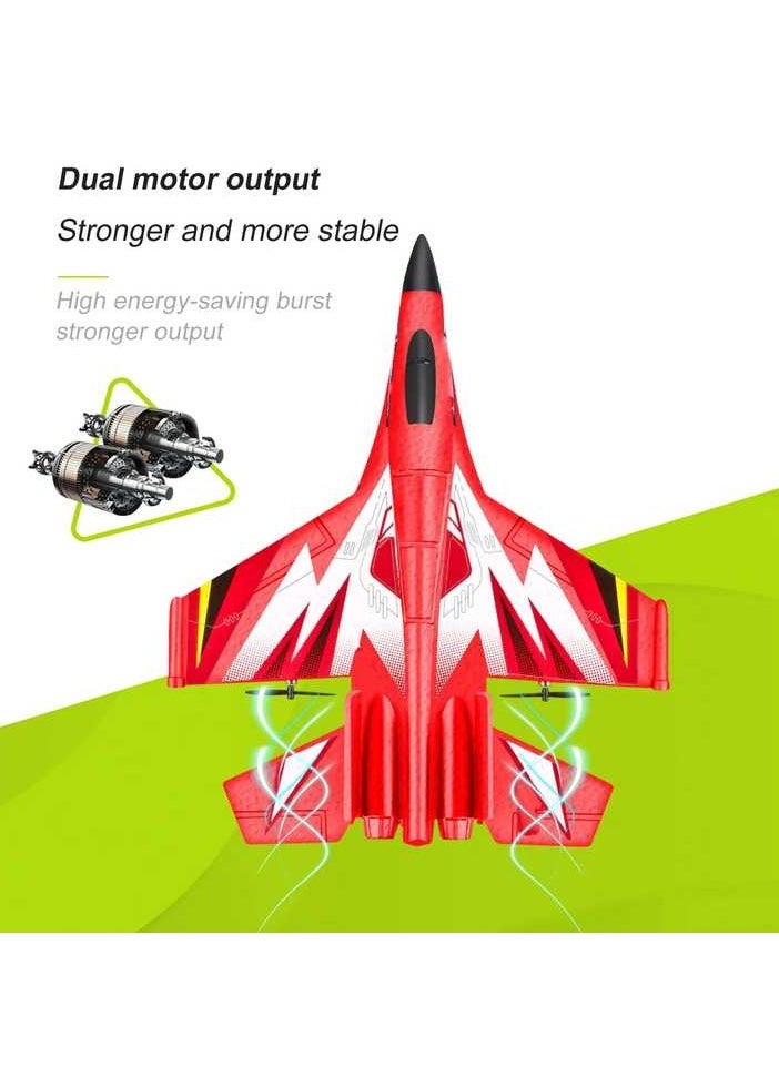 Electric 6-Axis Gyroscope G6 Anti-Fall Dual Motor Hand Throw EPP Airplane Stunt Fighter Jet Glider Rc Plane Flying Toys For Kids