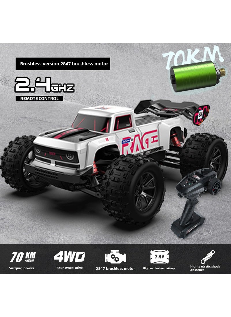 High-Speed RC Climber Drift Remote Control Car White powder-brushless version