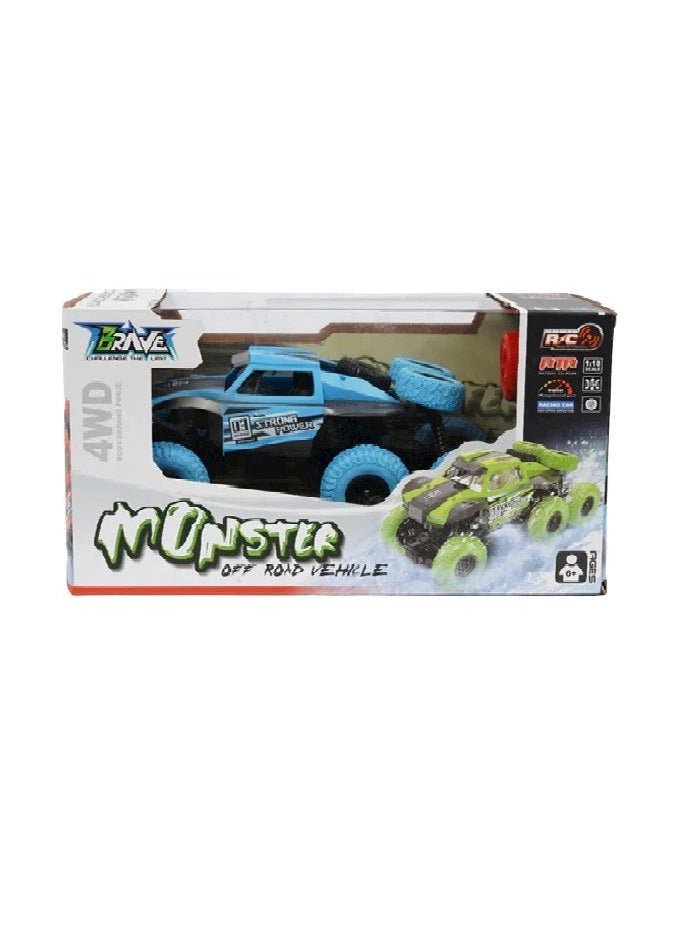 Rechargeable RC Off Road Monster Car Blue