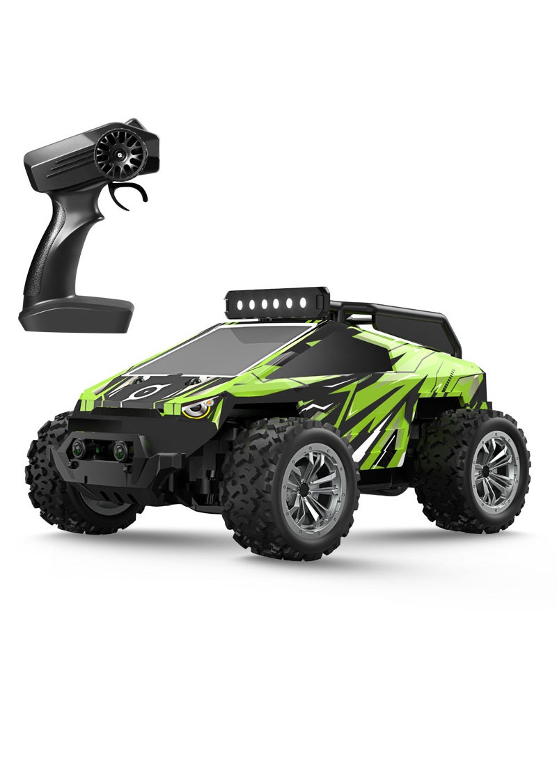 Mini remote control car rc off-road vehicle children charging remote control car climbing high-speed car model boy toy car wholesale 1:20 technology green high-speed car