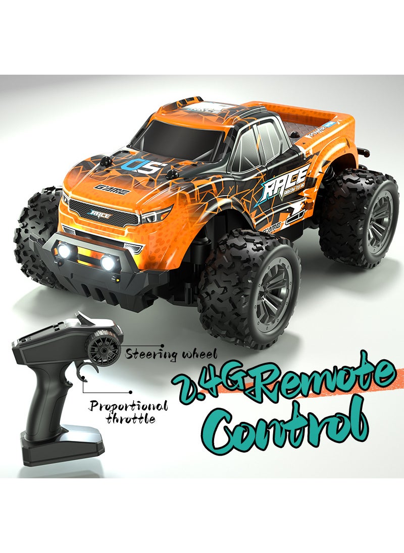 Mini remote control car rc off-road vehicle children charging remote control car climbing high-speed car model boy toy car wholesale 1:20 camouflage orange high-speed car