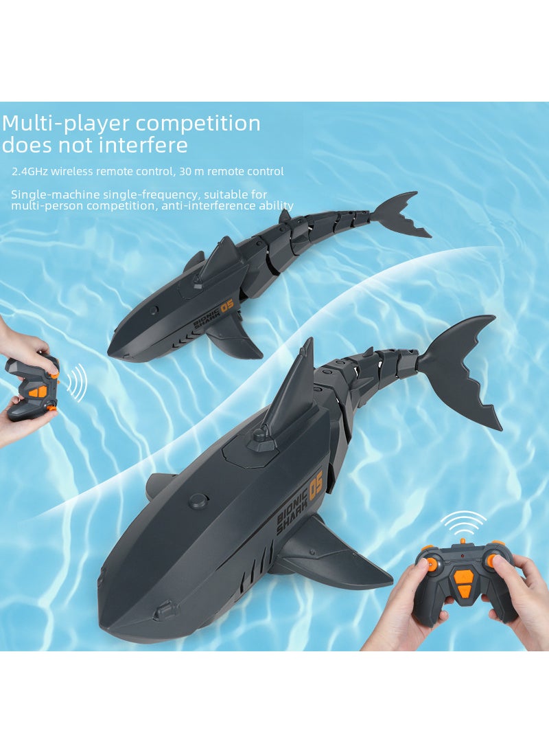 2.4G RC Shark Wireless Charging Toy for Kids Black color box