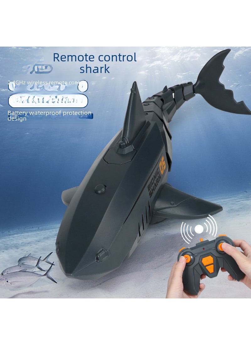 2.4G RC Shark Wireless Charging Toy for Kids Black color box