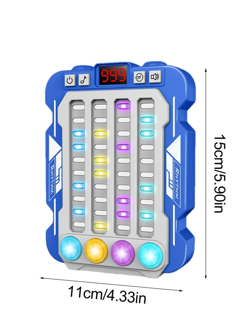 Colorful Rhythm Game Machine, Musical Button Table Game, Portable Music Push Games, Interactive Lighting Quick Push Machine Adjustable Modes Lighting Games for Kids Boys and Girls