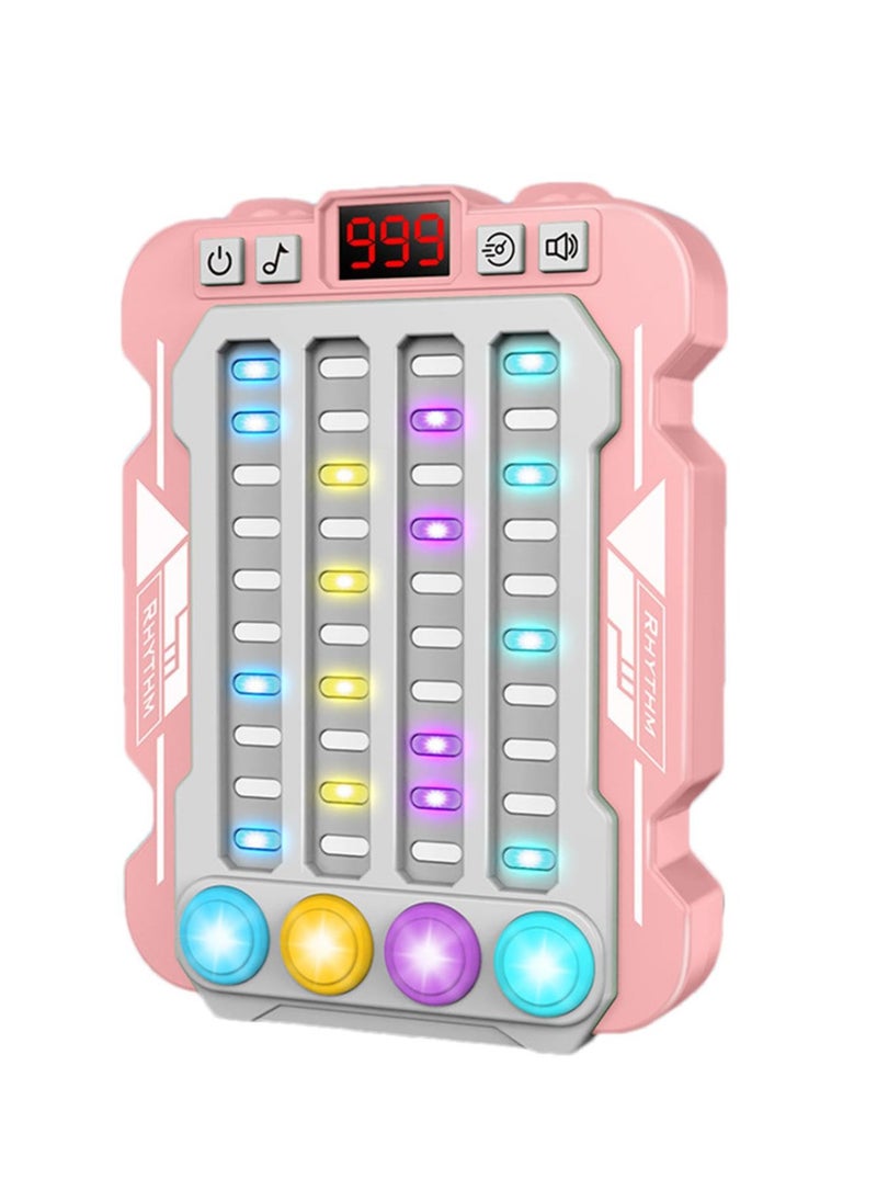 Colorful Rhythm Game Machine, Musical Button Table Game, Portable Music Push Games, Interactive Lighting Quick Push Machine Adjustable Modes Lighting Games for Kids Boys and Girls