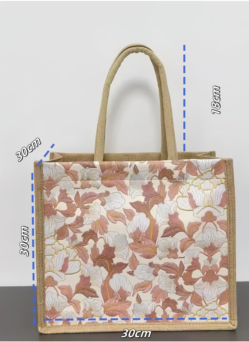 Elegant Pink Waterproof Tote