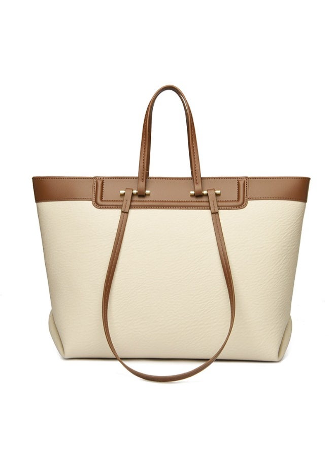 Elegant PU Leather Tote Bag for Women - Versatile Handbag for Office, Errands, & Night Out