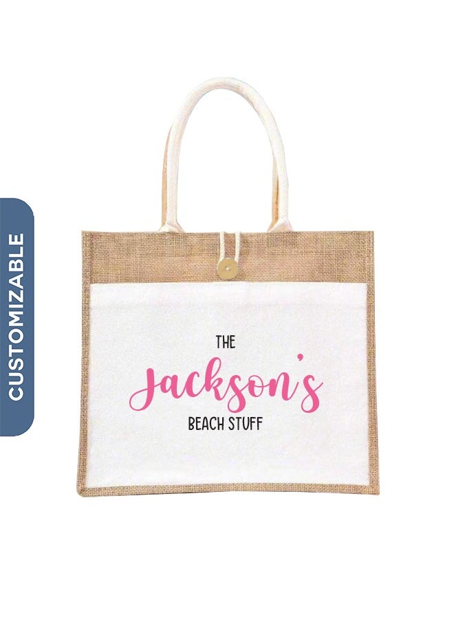 Personalised Tote Bag - The Jackson's Beach Stuff