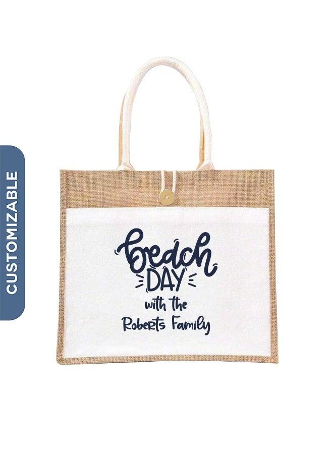 Beach Day Personailsed Tote Bag