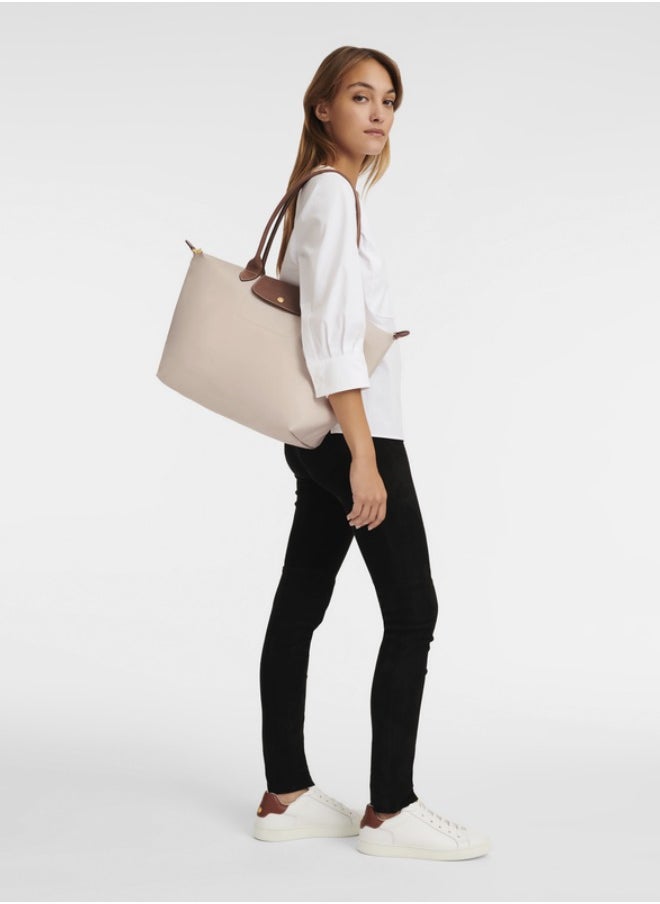 Ladies tote bag paper white shoulder bag classic style