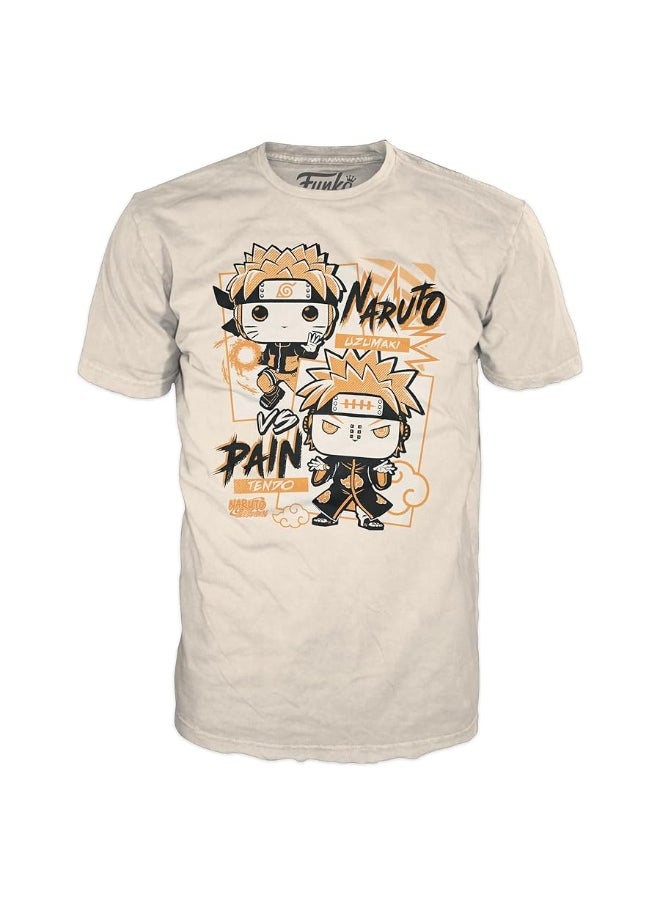 Funko Pop! Boxed Tee: Naruto - Naruto Uzumaki vs Pain Tendo - 2XL