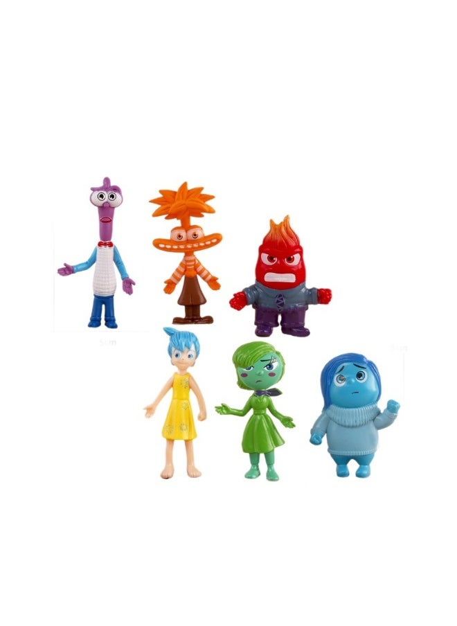 Inside Out2 Cartoon Anime Doll Set of 6 Pieces