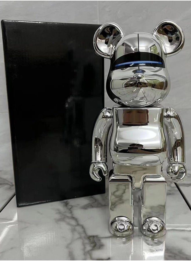 Bearbrick Original Silver Trendy Culture Statue Doll Ornaments