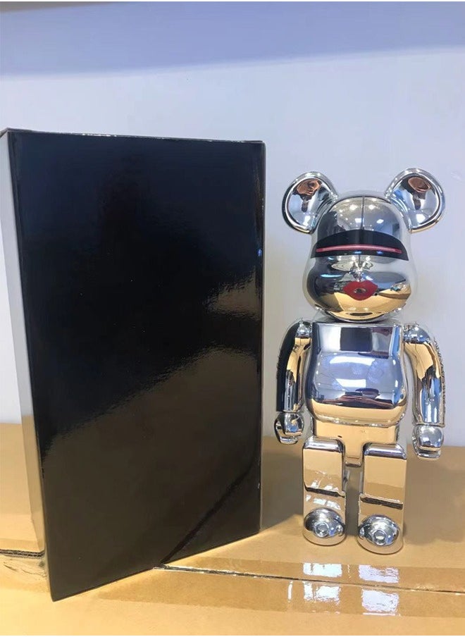 Bearbrick Original Silver Trendy Culture Statue Doll Ornaments