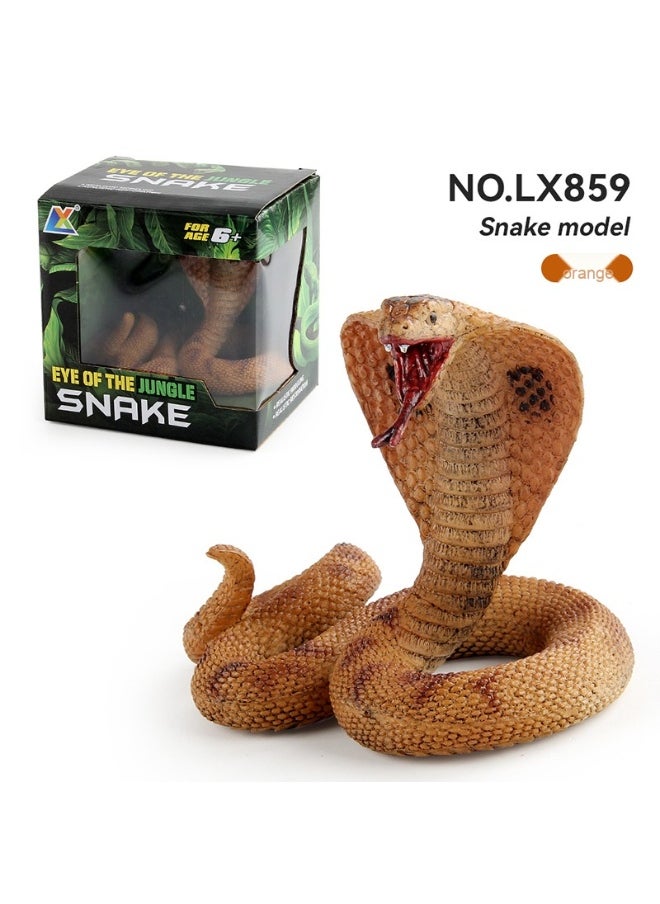 Realistic Amphibian Reptile Cobra Static Decorative Model