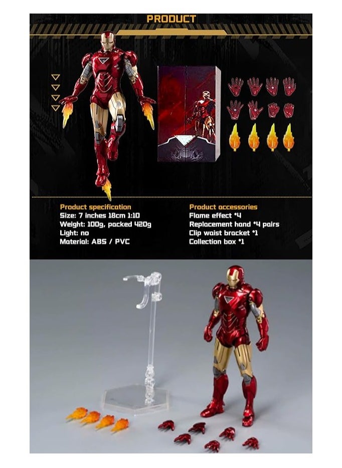 Iron Man Mark 6 Action Figure – 7-Inch