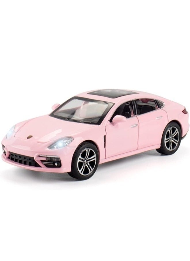 Car Models for Porschee Palamelaa Coupe, Pull Back Children's Toy Collectibles 1/32 Alloy Die Casting Car Model Toy Birthday Souvenir (PINK)