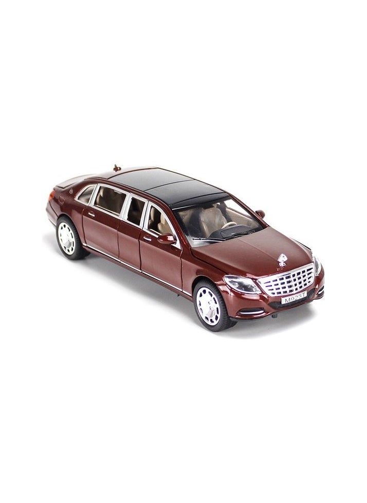 1:24 Mercedes-Benz Maybach S600 Expanded Alloy Car Toy Model Colour:Red