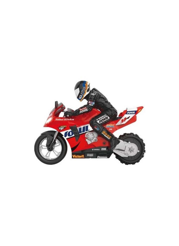 RC Motorcycle HC 802 self -balancing 6 -axis gyroskope stunt racing motorcycle plastic Colour:Red