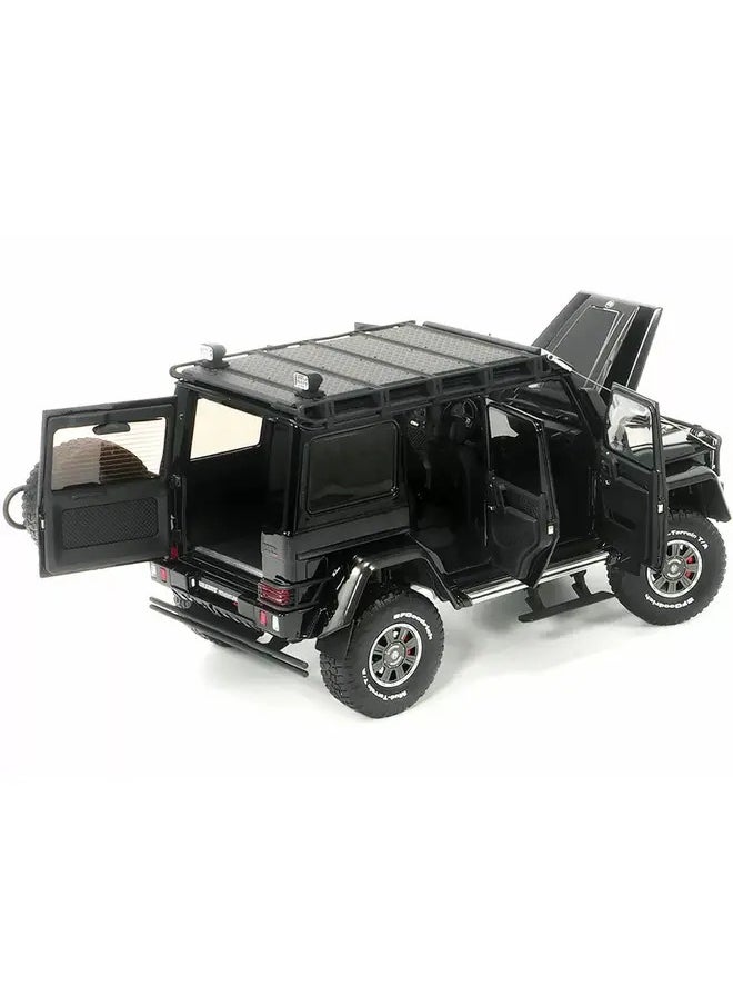 1:24 G551 Diecast SUV Desert Offroad Big Wheel Alloy Model Car with Sound & Light Realistic Toy Gift for Kids