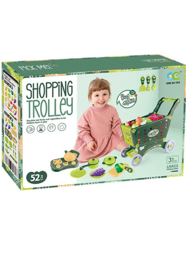 52-Piece Set with Realistic Fruits and Vegetables – Play and Learn for Ages 3 and Up