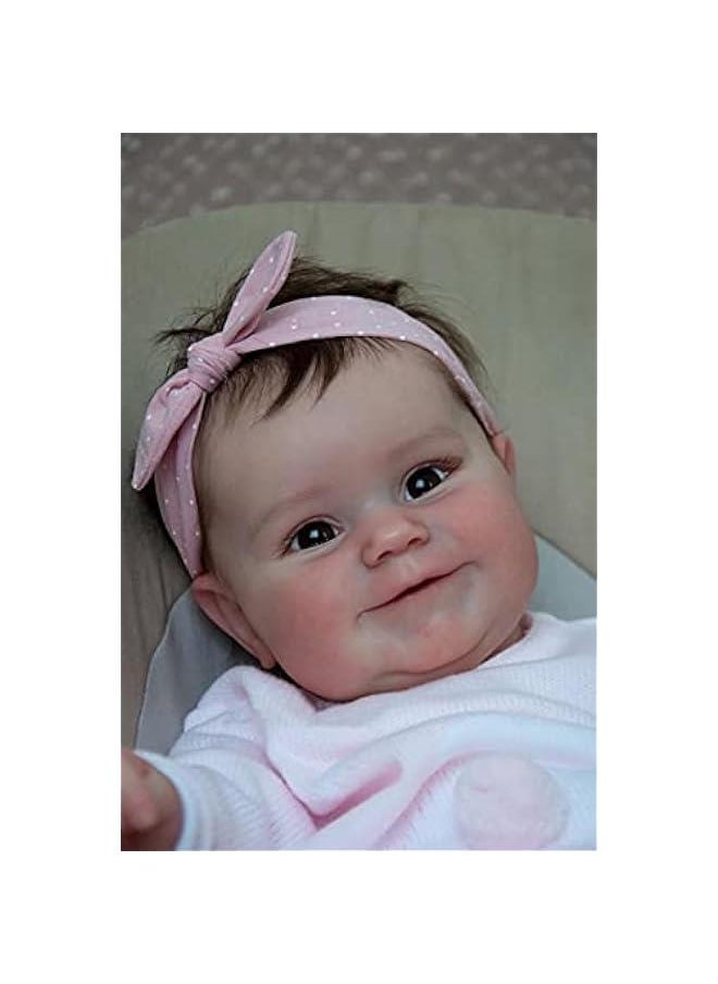 20 Inch Realistic Reborn Toddler Doll Girls Cute Smiling Newborn Baby Dolls Best Gift for Birthday