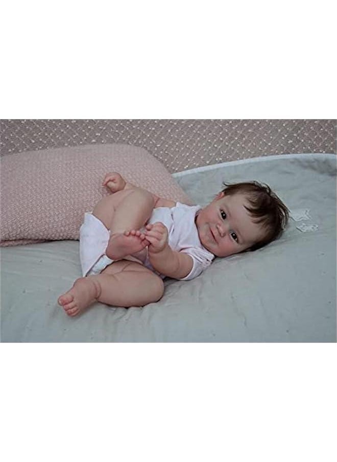 20 Inch Realistic Reborn Toddler Doll Girls Cute Smiling Newborn Baby Dolls Best Gift for Birthday