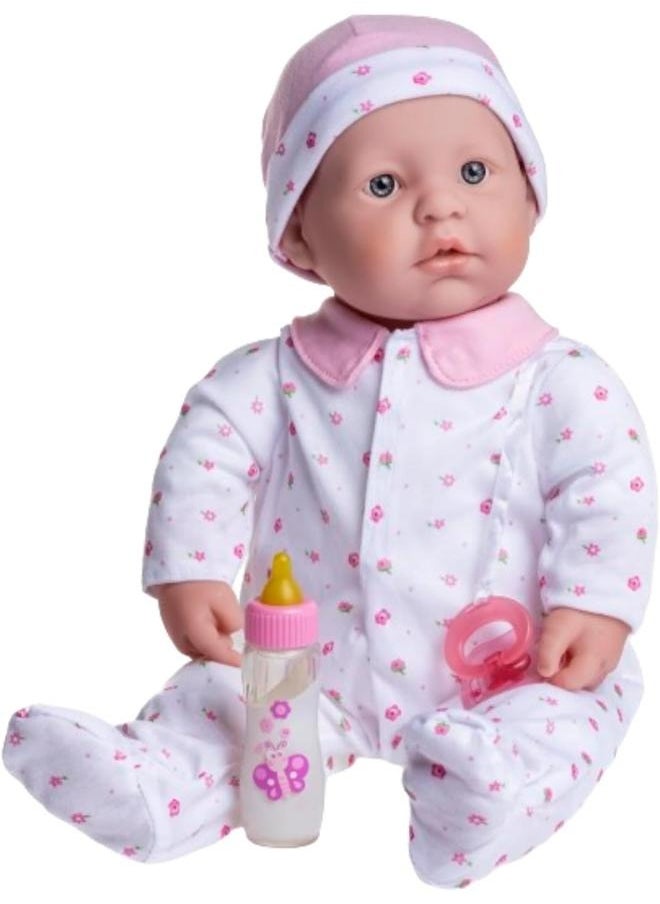 JC Toys La Baby Caucasian Doll 11 inches - Pink