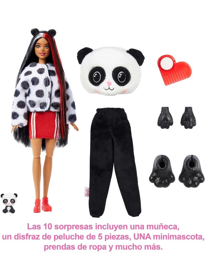 Barbie Cutie Reveal Dolls with Animal Plush Costume & 10 Surprises Including Mini Pet & Color Change