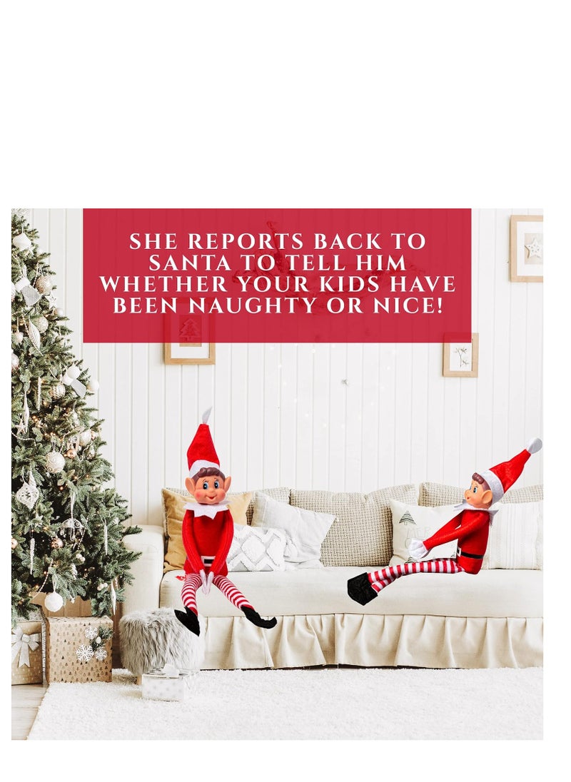 Elf Behaving Badly Plush Toy  Novelty Long Bendy Naughty Boy Elves Doll