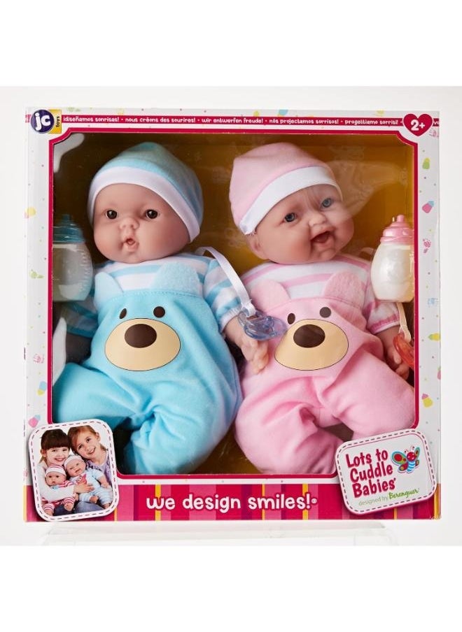 JC Toys Lots to Cuddle Twin Babies 13 inches