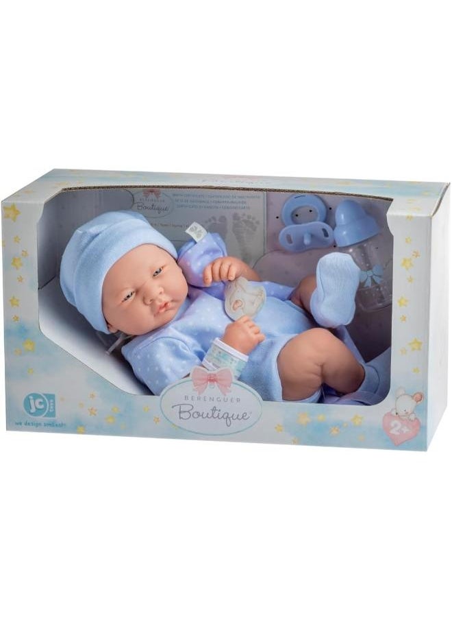 JC Toys La Newborn Baby Doll With Accessories 14 inches - Blue