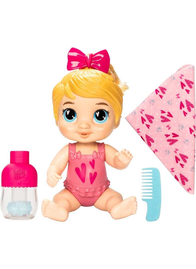 Baby Alive Shampoo Snuggle Harper Hugs Blonde Hair 11 Inch Water Baby Doll Playset