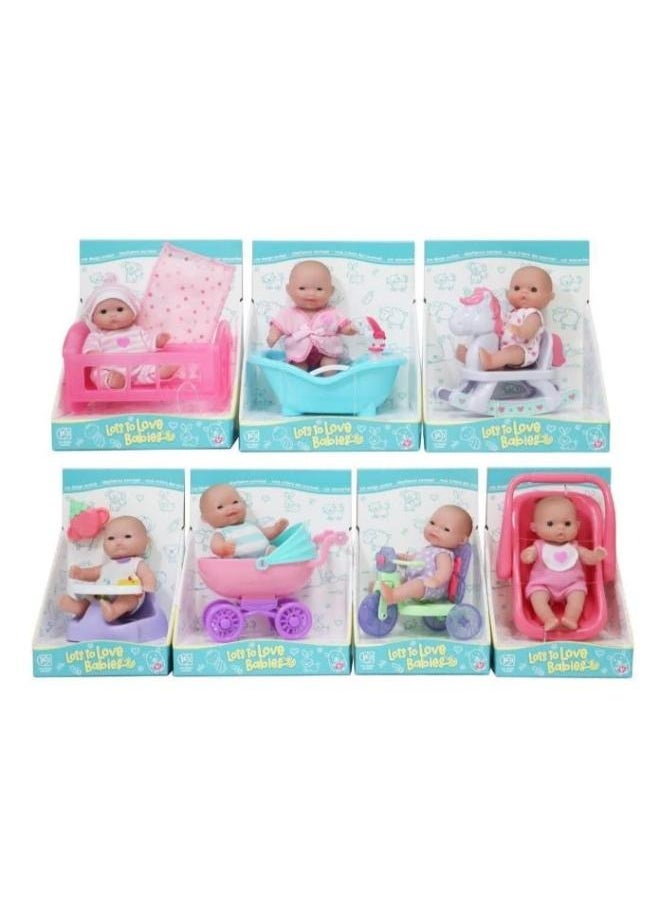 JC Toys  Lots to Love Baby Doll With Mini Accessories 5 inches