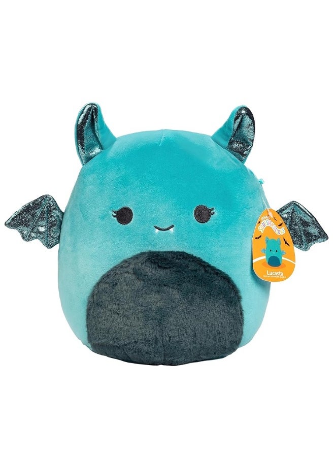 Squishmallows 10-Inch Lucasta The Teal Bat - Official Jazwares Plush - Collectible Soft & Squishy Stuffed Animal Toy - Gift for Kids, Girls, Boys