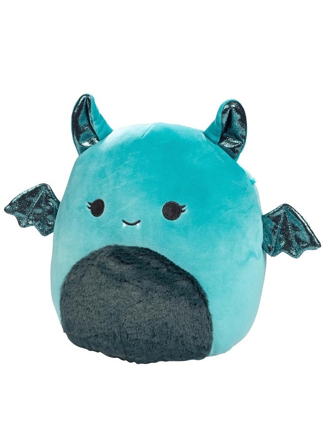 Squishmallows 10-Inch Lucasta The Teal Bat - Official Jazwares Plush - Collectible Soft & Squishy Stuffed Animal Toy - Gift for Kids, Girls, Boys