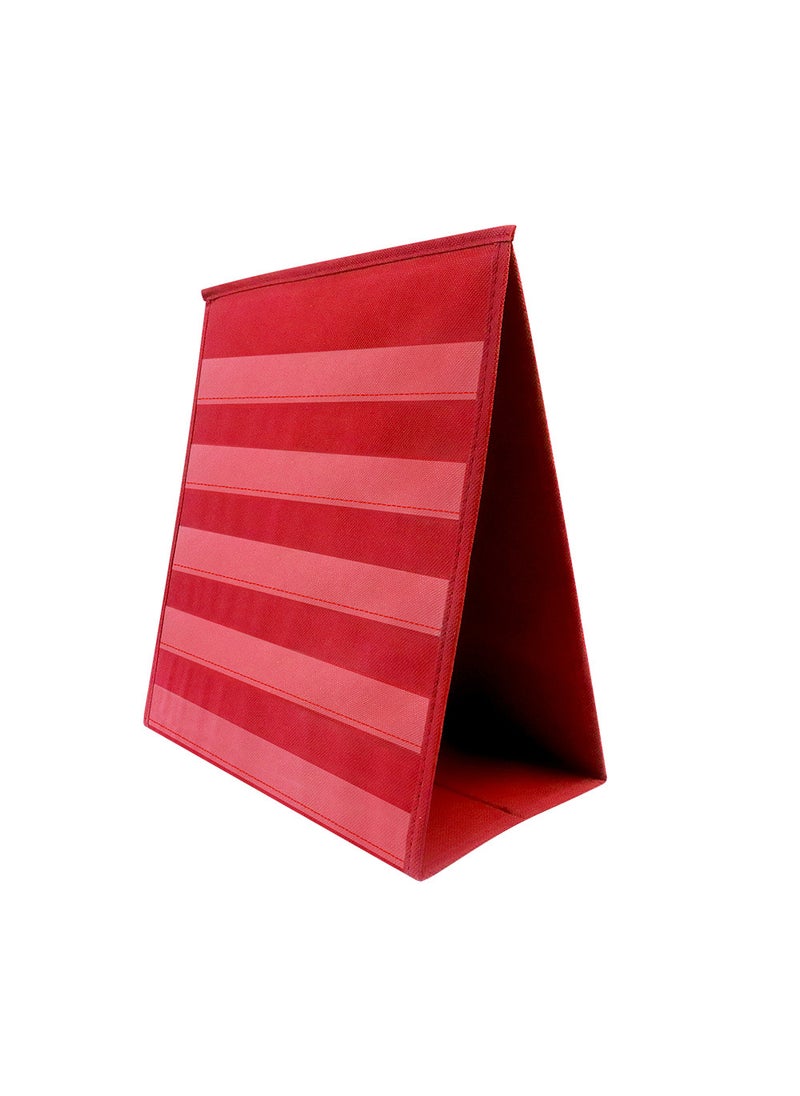 Foldable Tabletop Pocket Chart Stand Red