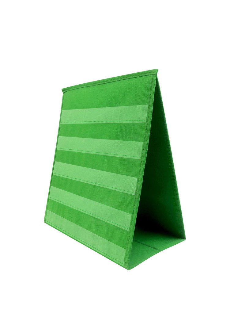 Foldable Tabletop Pocket Chart Stand Green