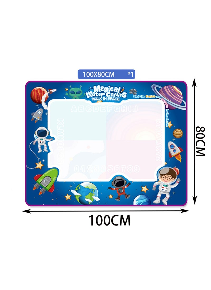 Painting Magic Water Drawing Board Large Size Suitable For 3 4 5 Years Old Boys And Girls Children'S Creative Educational Toys Gift Painting Water Magic Pad 100x80cm Interstellar Space