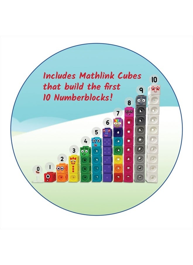 MathLink Cubes Numberblocks 1-10 Activity Set, 30 Preschool Learning Activities, Counting Blocks, Linking Cubes, Educational Toys for Kids, Number Games, Math Manipulatives Kindergarten