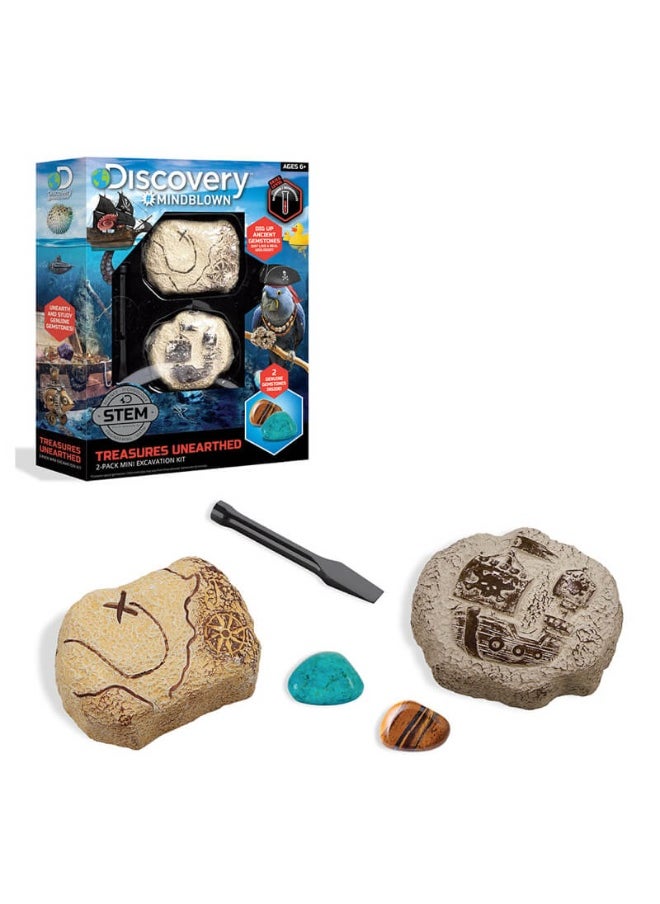 Mindblown Treasures Unearthed Mini Excavation Kit (2 Pack)