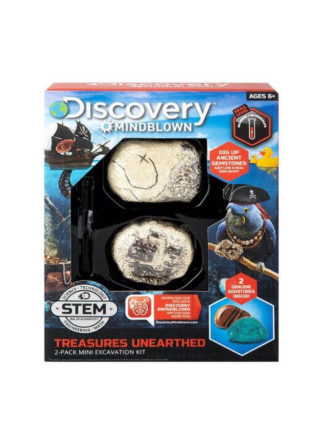 Mindblown Treasures Unearthed Mini Excavation Kit (2 Pack)