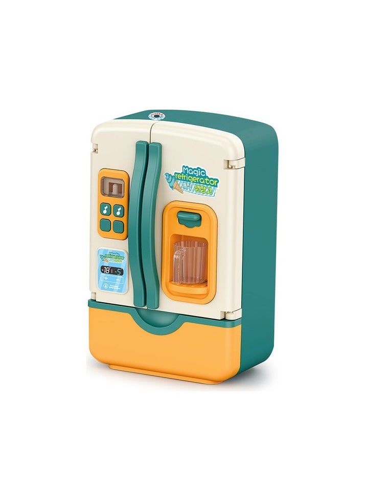 Light Spray Apart from Water Electric Children Game Home Toy Refrigerator Colour:Dark green