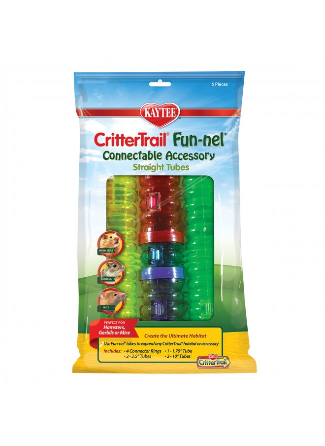 Kaytee CritterTrail Fun-nel 5-Pack Straight Small Animal Habitat Tubes