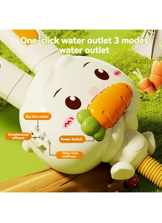 Baby Bath Toys Rabbit Sprinklers - Electric Adjustable Shower Head Water Spray Bathtub Toy, 3 pack Suction Cup Spinning Top Toys,Baby Kids Toddler Shower Gifts for 1 2 3 4 5 Year Olds