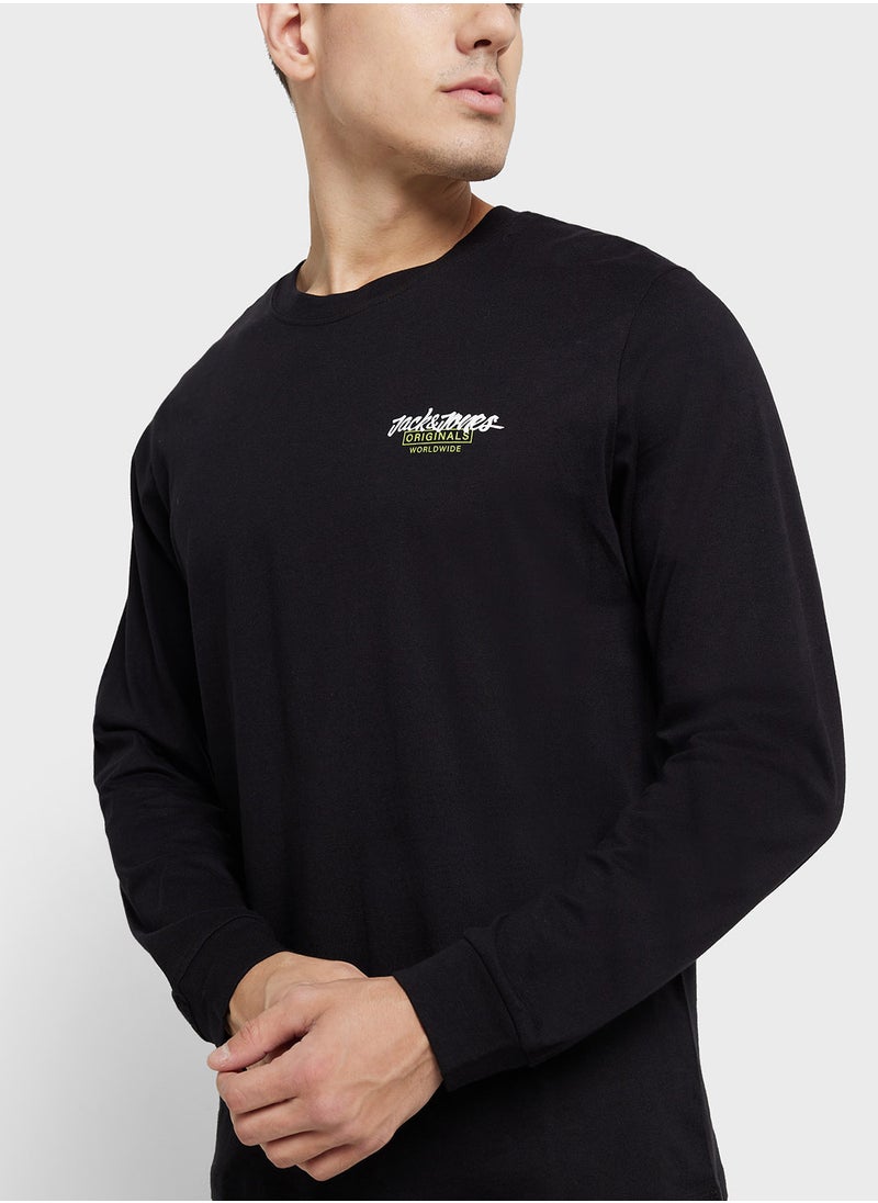 Graphic Crew Neck Sweatshirt