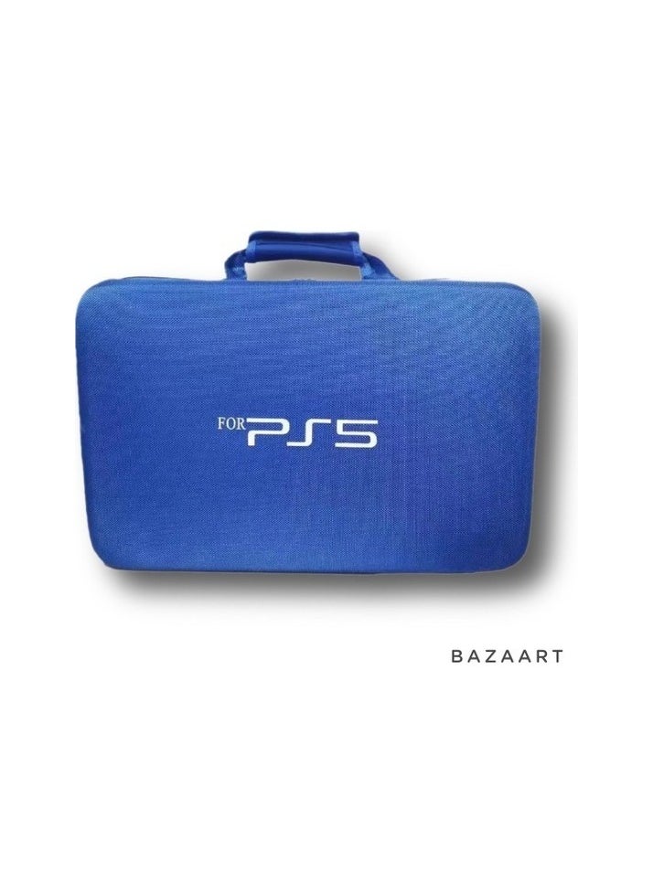 Carrying bag for PS5 console accessories Colour:Blue Sizes:22.5 x 13 x 25.5 cm