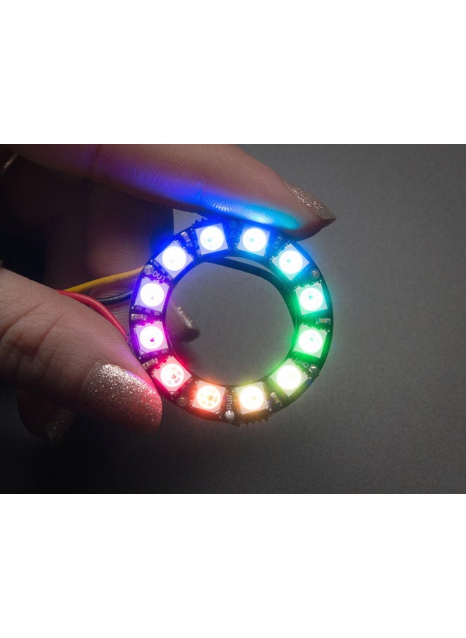 Adafruit NeoPixel Ring - 12 x 5050 RGB LED with Integrated Drivers [ADA1643]