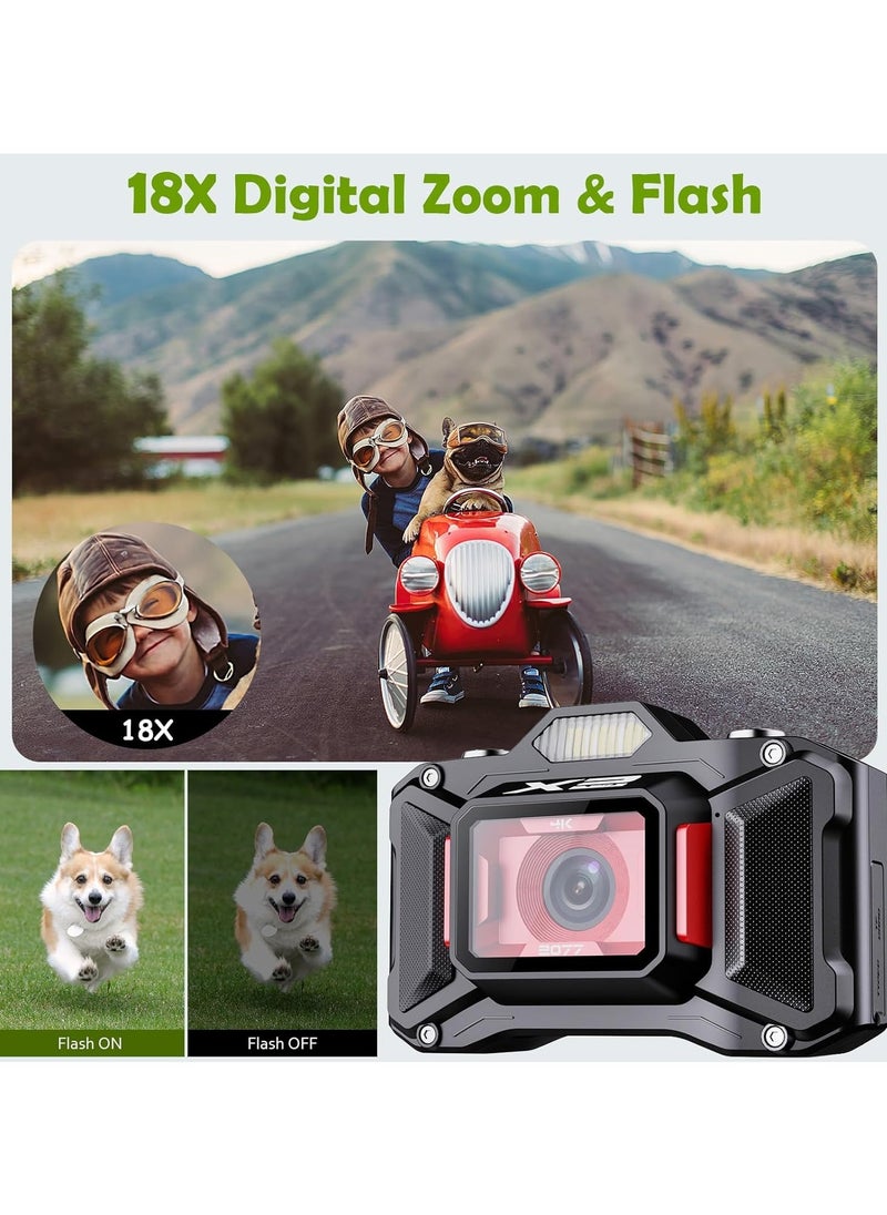 Digital HD 4K Portable Travel-Friendly Mirrorless Retro Camera Affordable